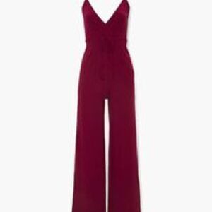 New Forever 21 Tie-Waist Flare Jumpsuit NWT